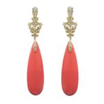 Boucles d'oreilles Estée orange